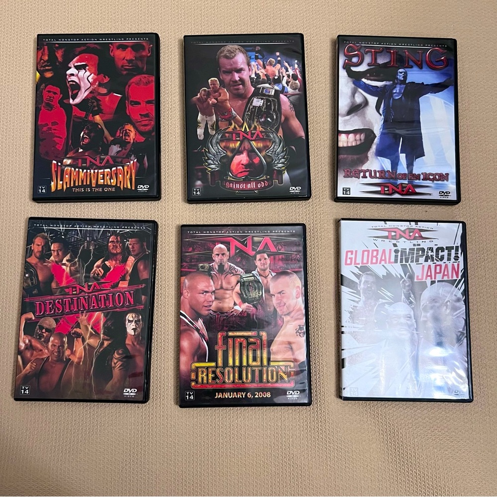 TNA Wrestling DVD Bundle - Lot of 6